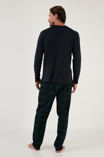 Buratti Ekoseli Cepli Beli Lastikli% 100 Pamuk Regular Fit Pijama Takımı Erkek PİJAMA TAKIMI 6572001