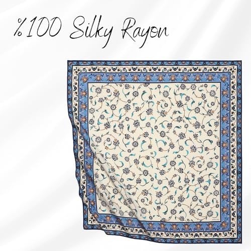 BURSA İPEQ Hijab Scarf for Women | Lightweight Hair Scarves Islamic Turban | 35 - 35 Silk Like Head Scarfs Seasonal Shawl