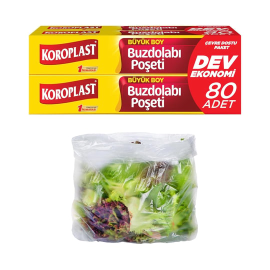 Büyük Boy Buzdolabı Poşeti Dev Ekonomi 80’li, Yeni Ekonomik Buzdolabı Poşeti Büyük Boy 30x42 cm, BPA İçermez, Sızdırmaz Saklama Torbası, Meyve, Sebze, Yemek, Et, Tavuk, Gıda Saklama Torbası