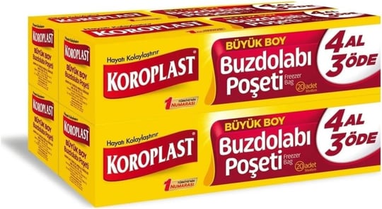 Buzdolabı Poşeti Büyük Boy 4 Al 3 Öde 20Lu