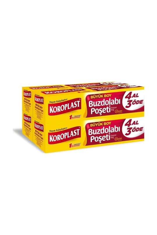 Buzdolabı Poşeti Büyük Boy 4 Al 3 Öde 20Lu