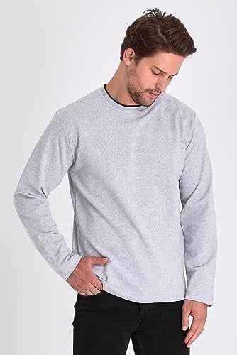 BY COMEOR Çift Bisiklet Yaka Standart Rahat Kesim Erkek Sweatshirt