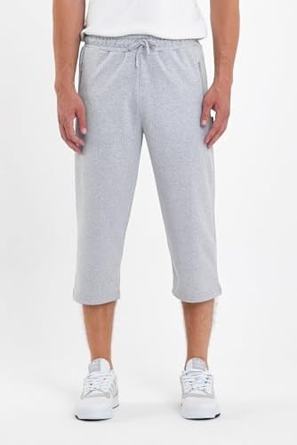BY COMEOR Erkek 4Lü Cepleri Fermuarlı Bermuda Diz Altı Kapri Beli Ayarlanabilir Lastikli Uzun Şort CMRE94-4