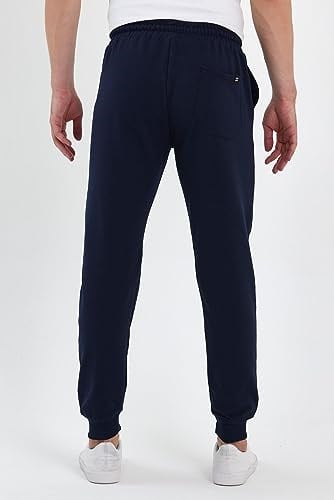 BY COMEOR Erkek Arka Cep Etiket Detaylı Paça Lastikli Regular Fit Lacivert Eşofman Altı L