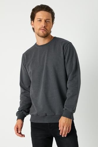 BY COMEOR Erkek Basic 2 İplik Bisiklet Yaka Regular Fit Normal Kesim Sweatshirt