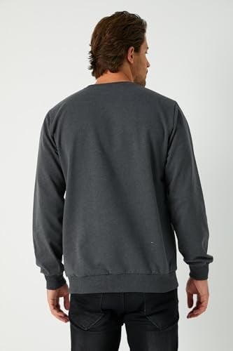BY COMEOR Erkek Basic 2 İplik Bisiklet Yaka Regular Fit Normal Kesim Sweatshirt
