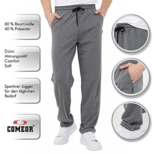 BY COMEOR Erkek Düz Paça Rahat Kesim Eşofman Altı