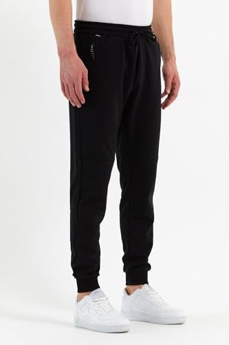 BY COMEOR Erkek Slim Fit Jogger Cep Nakış Fermuar Detaylı Eşofman Altı