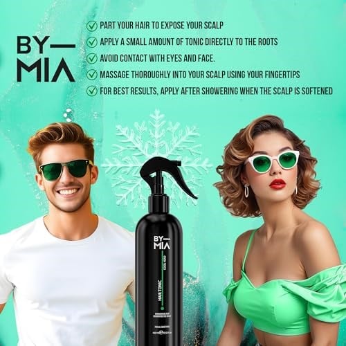 BY MIA Saç Toniği 400ml | Saç Derisi Toniği | Saçı Güçlendirir | Sağlıklı Saç Büyümesini Destekler | Serinletici ve Ferahlatıcı | Tüm Saç Tipleri İçin