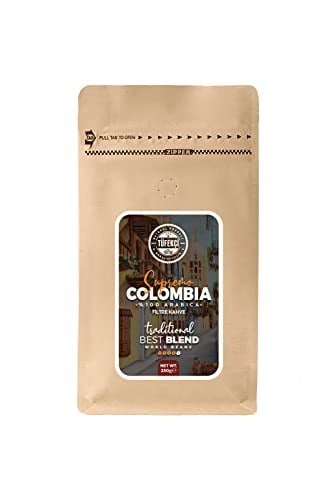 By Tüfekçi %100 Arabica Colombia Supremo Öğütülmüş Filtre Kahve 250 Gr Clipsli Ambalaj