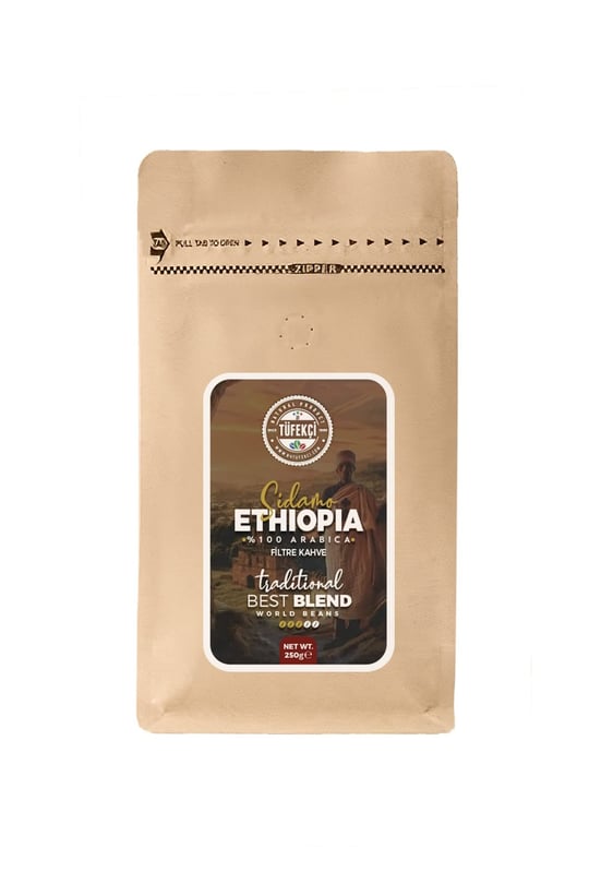 By Tüfekçi Ethiopia Öğütülmüş Filtre Kahve 250 Gr Clipsli Ambalaj
