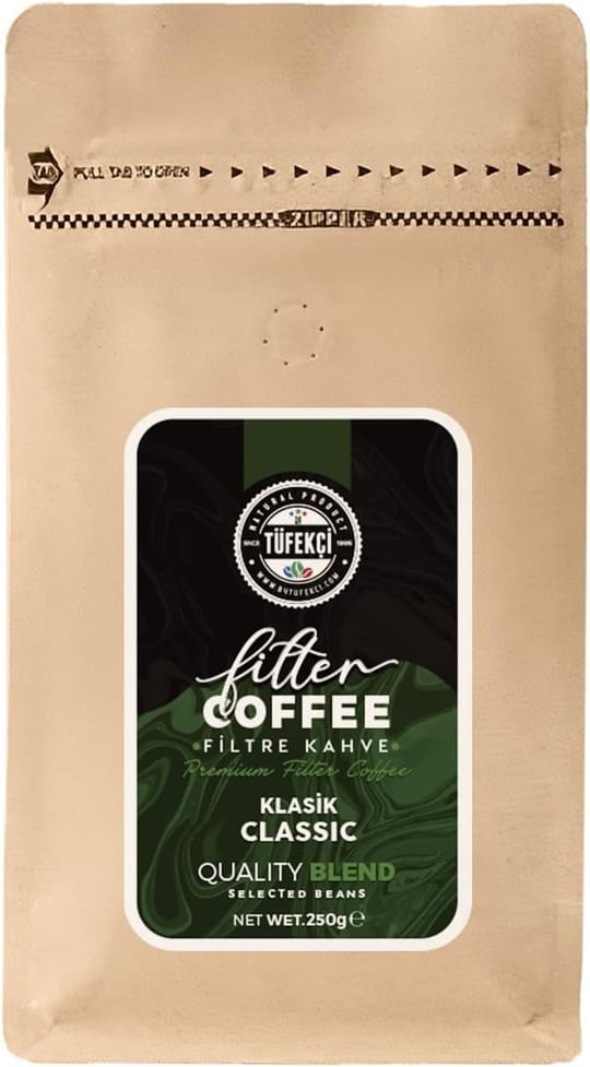 By Tüfekçi Premium Blend Filtre Kahve 250Gr Valfli Ambalaj