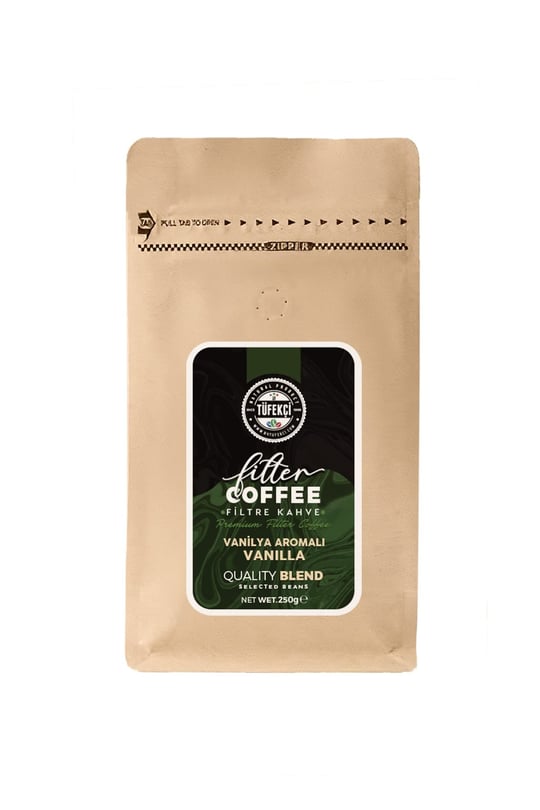 By Tüfekçi Vanilya Filtre Kahve 250 Gr Valfli Ambalaj