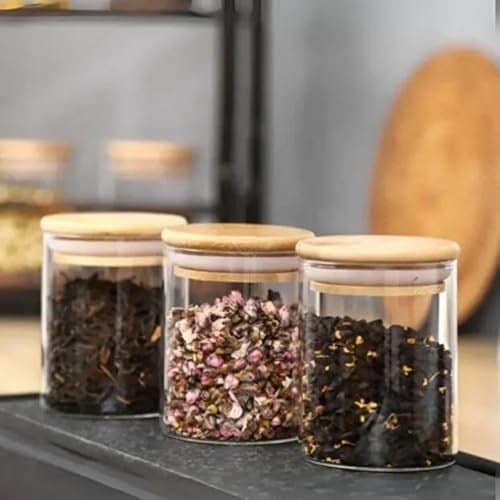 BYBARS 12li Standlı Baharatlık Takım Organizer Bambu Kapak Ahşap Stand