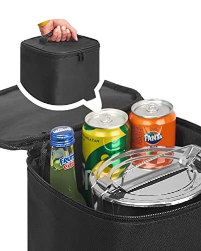 BYENS 8 Litre Termos Çanta Yemek Taşıma Çantası Termo Termal Sıcak ve Soğuk Tutan Piknik Buzluk Çantalar Termal Beslenme Piknik Çantası