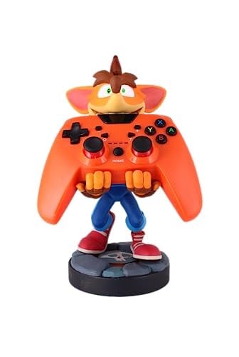 Cableguys Crash Bandicoot Quantum Figurine - Support & Charger for Controller and Smartphone - Exquisite Gaming