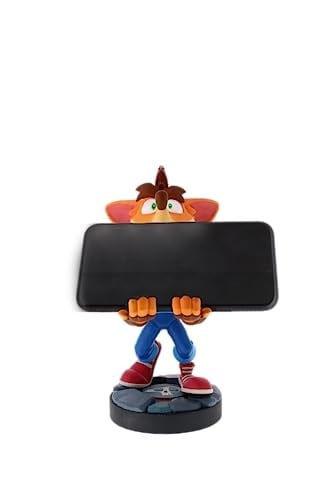 Cableguys Crash Bandicoot Quantum Figurine - Support & Charger for Controller and Smartphone - Exquisite Gaming