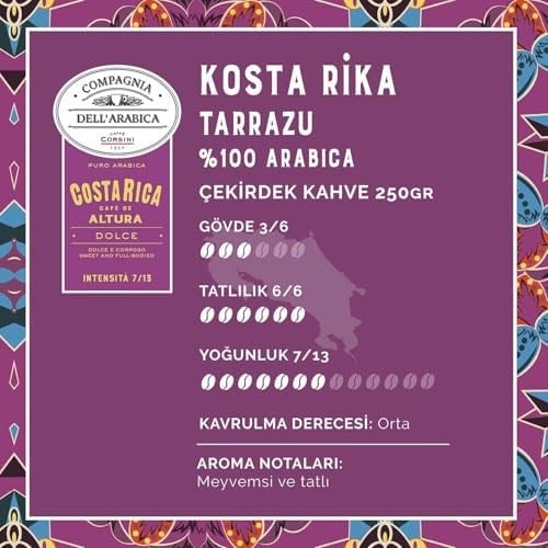 CAFFÈ CORSINI 1950 Kosta Rika Altura%100 Arabica Çekirdek Kahve 250GR