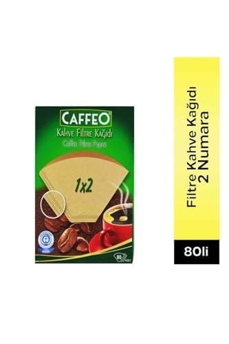 Caffeo 1X2/80 Filtre Kahve Kağıdı, 80 Adet, Siyah