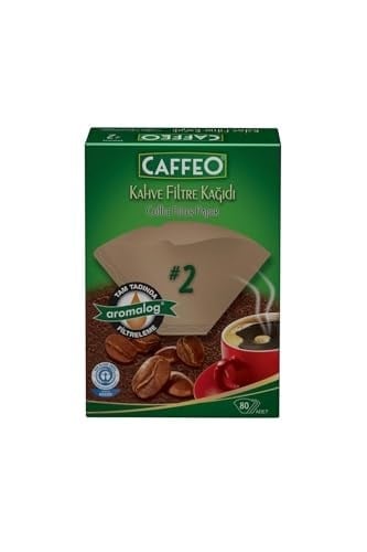 Caffeo 1X2/80 Filtre Kahve Kağıdı, 80 Adet, Siyah