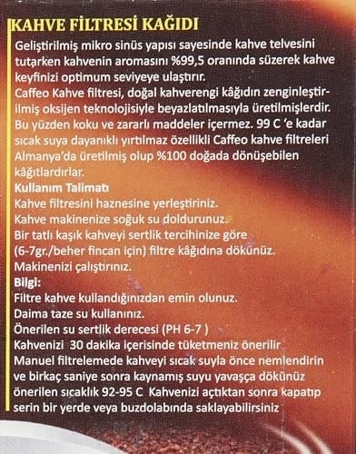 Caffeo 1x4/40 Kahve Filtresi, Siyah