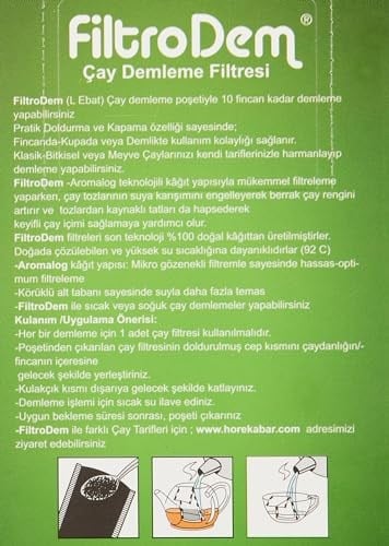Caffeo Kafiltro L 2-10 L Çay Demleme Filtresi 80 Adet