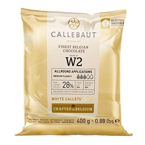CALLEBAUT BEYAZ DAMLA ÇİKOLATA W2-400 GR