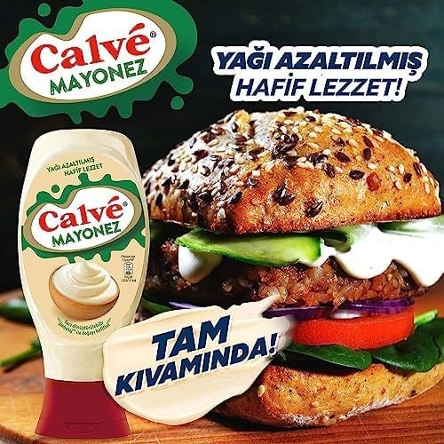 Calve Soslar İkili Set Ketçap + Mayonez 2li Set 1140 g