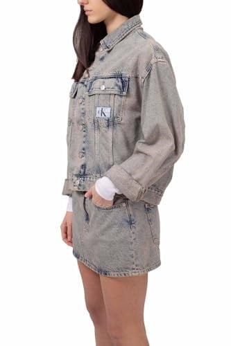 Calvin Klein Boxy Denim Jacket Ceket Kadın