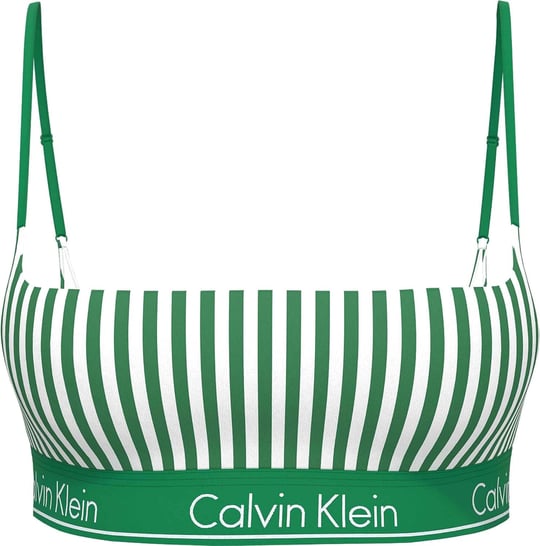 CALVIN KLEIN CALVIN KLEIN Kadın Yeşil-Beyaz Bikini Üstü LV00Q61130 4ZF - Seçenekler: X-Small, Small, Medium