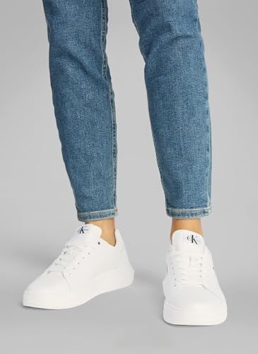 Calvin Klein CHUNKY CUPSOLE LACEUP MON LTH WN Kadın Spor Ayakkabı YW0YW00823YBR
