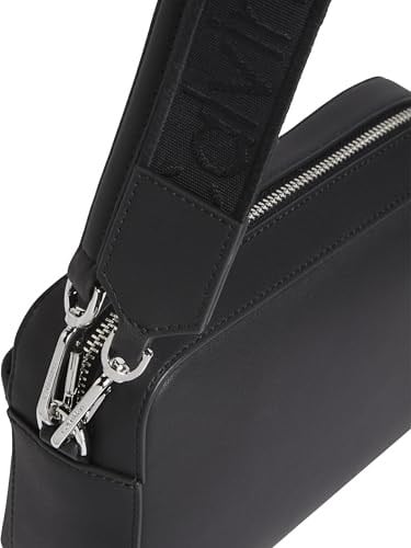 Calvin Klein CK MUST DBL STRAPS CAMERA BAG W Kadın Çanta, Siyah, Tek Beden