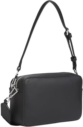 Calvin Klein CK MUST DBL STRAPS CAMERA BAG W Kadın Çanta, Siyah, Tek Beden