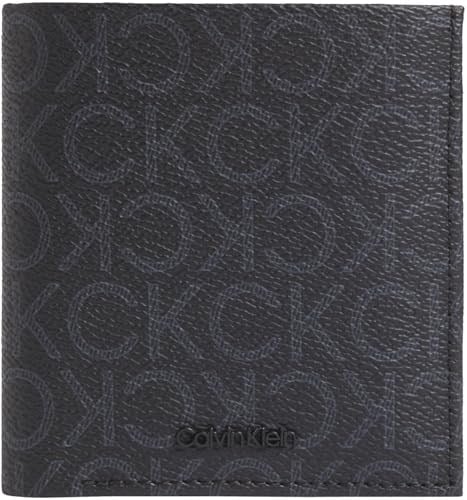 Calvin Klein CK MUST MONO COMP TRIFOLD W COIN Erkek Cüzdan, Siyah, Tek Beden