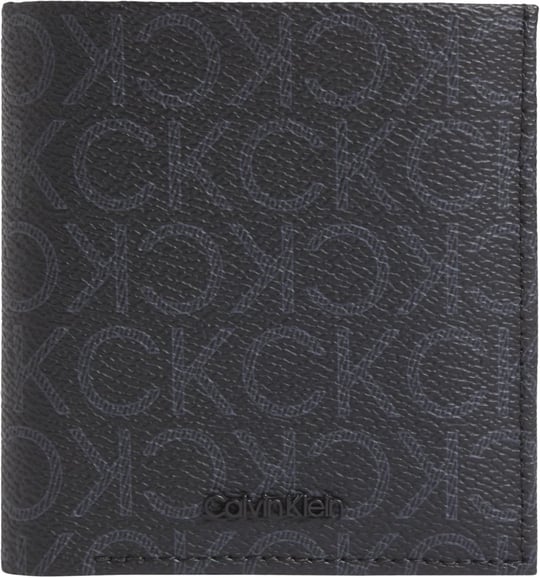 Calvin Klein CK MUST MONO COMP TRIFOLD W COIN Erkek Cüzdan, Siyah, Tek Beden