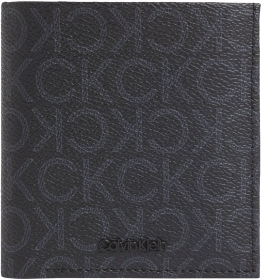 Calvin Klein CK MUST MONO COMP TRIFOLD W COIN Erkek Cüzdan, Siyah, Tek Beden