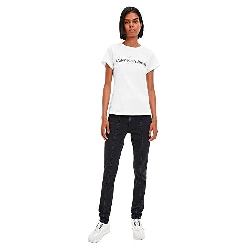 Calvin Klein CORE INSTIT LOGO SLIM FIT TEE Tişört Kadın