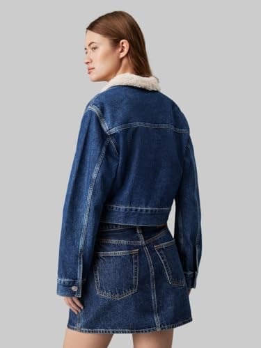 Calvin Klein DENIM ZIP JACKET SHERPA Ceket Kadın