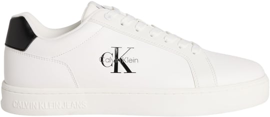 Calvin Klein Deri Bağlamalı Düz Taban Yuvarlak Burun Ck Desenli Sneaker, CLASSIC CUPSOLE MONO LTH