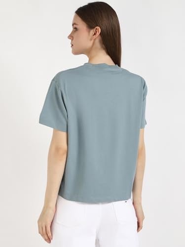 Calvin Klein EMBROIDERED INSTITUTIONAL TEE Tişört Kadın