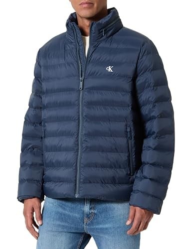 Calvin Klein Erkek Ceket Ls Nylon Lt Wt Hooded Fz Puffer