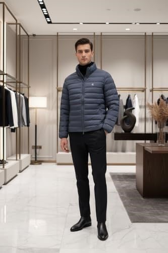 Calvin Klein Erkek Ceket Ls Nylon Lt Wt Hooded Fz Puffer - Bedenler: S, M, XL