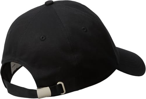 Calvin Klein Erkek Mono Logo Panel Pamuklu Şapka, Siyah (Siyah), Tek Beden, siyah siyah), One Size