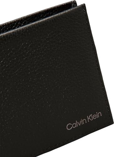 Calvin Klein Erkek Sıcak İki Katlı 5cc W/Bozuk Para L Üç Katlı Cüzdan