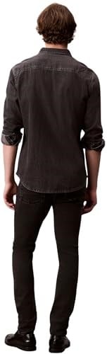 Calvin Klein Erkek Skinny CK Essential Black Jean R Jeans