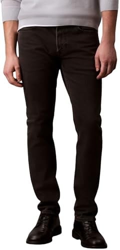 Calvin Klein Erkek Slim CK Essential Black Jeans 30-32