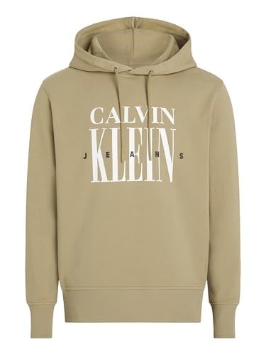 Calvin Klein Erkek Sweatshirt Serif Font Graphic Hoodie