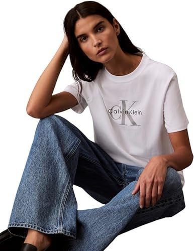 Calvin Klein HERO SS CLASSIC MONOLOGO CNECK T Tişört Kadın
