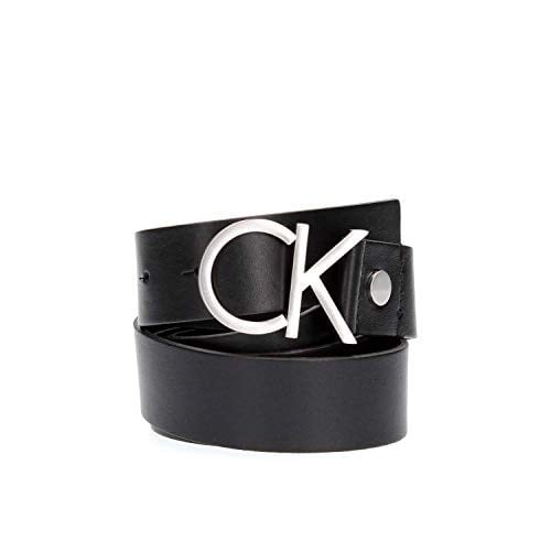 Calvin Klein Kadın CK ADJ.LOGO BELT 3.5CM Kemer BLACK 75