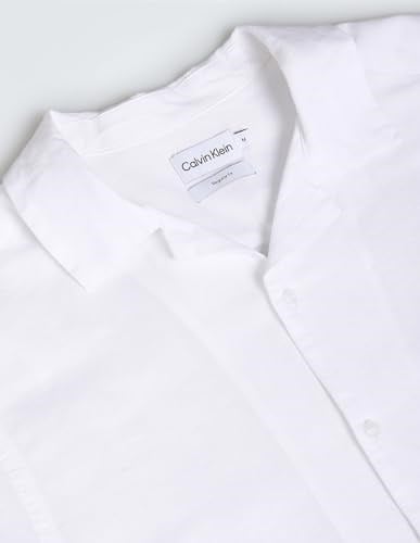 Calvin Klein LINEN COTTON CUBAN S/S SHIRT Gömlek Erkek
